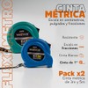 Pack x2 Cinta Metrica - Flexometro 3 metros Flexometro 5