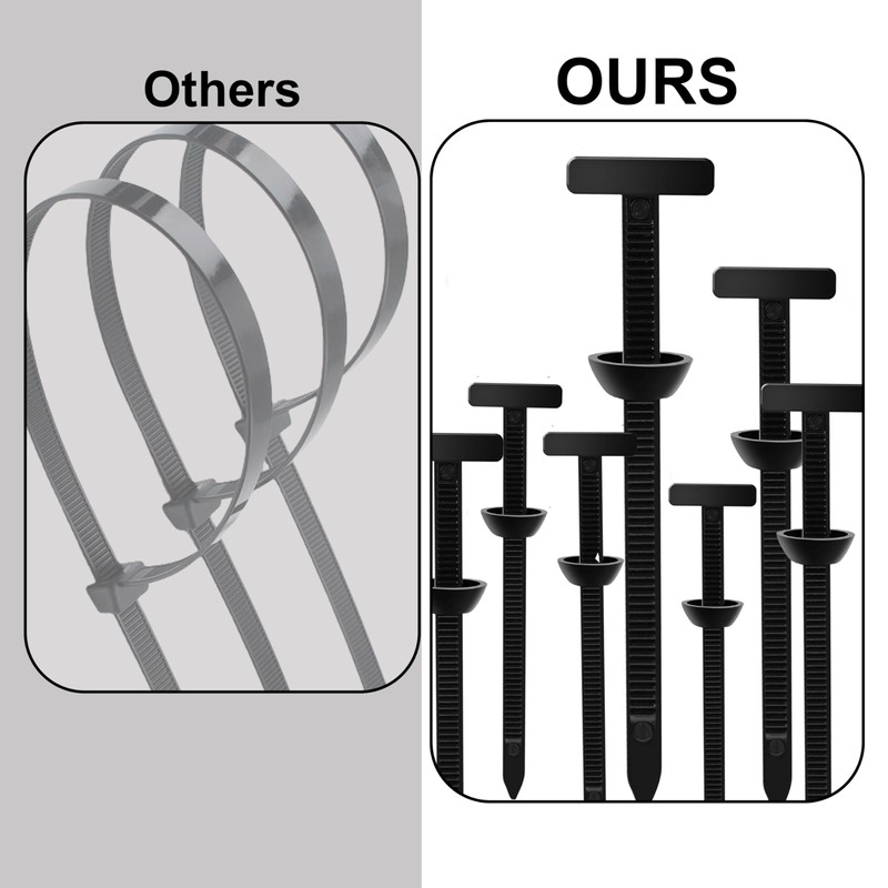 Universal Nylon Cable Tie Buckle – Multifunctional Zip Ties for