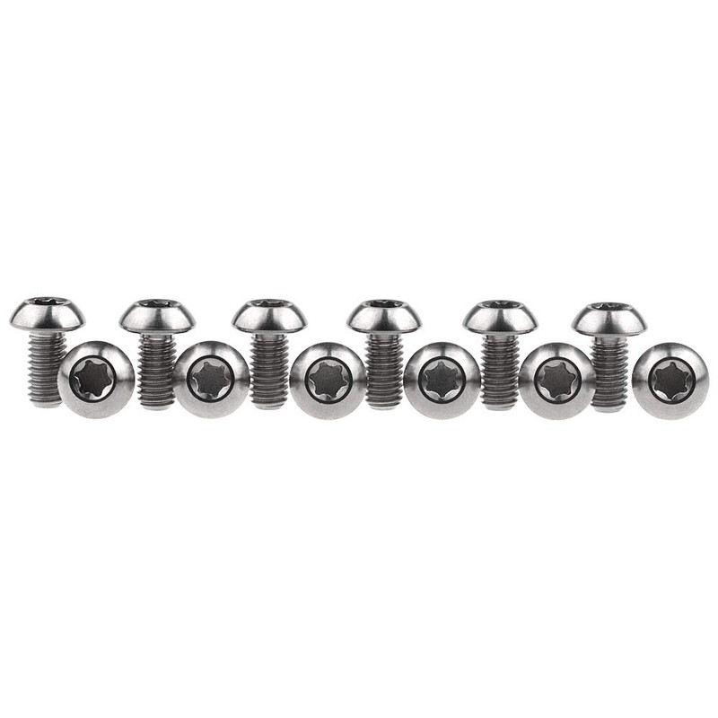 Wanyifa 12 tornillos de titanio Ti Torx M5 x 10