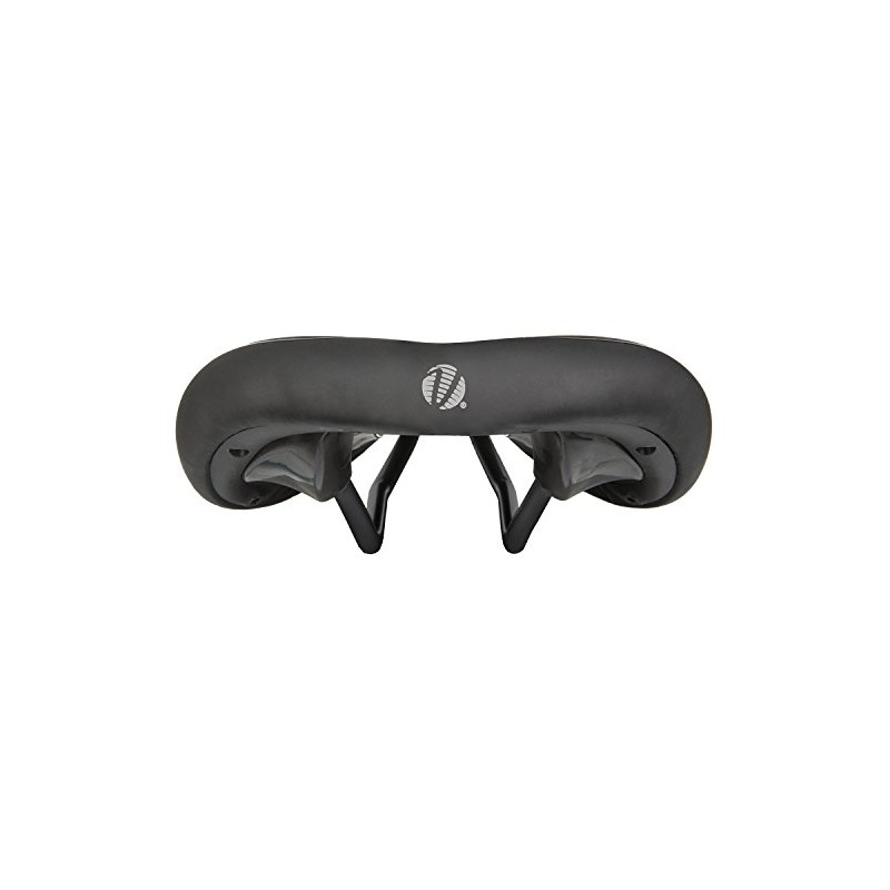 Velo Unisex's Fit Athlete BC Saddle for Bicycle, Black, Large