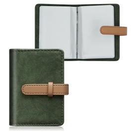 FORYEE Credit Card Holder with 26 Suitable Slot, ID Card Case PU Leather Wallet for Women Men Business Organiser Pocket (Green)