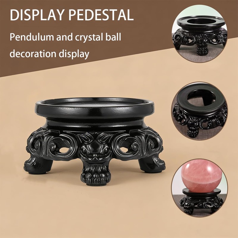 2in Crystal Ball Stand, Sturdy Desktop Ornament Display Pedesta