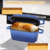 Enameled Dutch Oven for Sourdough Bread Baking, 3.6QT Oval Cast
