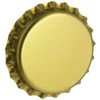 North Mountain Supply Beer Bottle Crown Caps - Gold - Oxygen Barrier - 500 Count