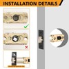 Mortice Latch 60/70mm Adjustable Passage Door Latch with Steel Panel