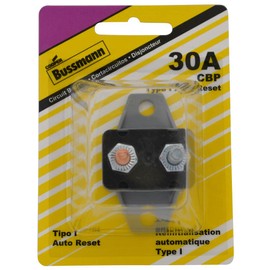 Bussmann (BP/CBP-30BA-RP) 30 Amp Type-I Plastic Circuit Breaker with Crosswise Bracket