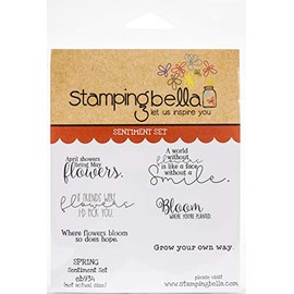 STAMPING BELLA EB934 Stamp, Spring Sentiment Set