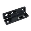 MEETOOT 2PCS 65x29x15MM Door Hinge Barrel Detachable Hinge Black Alloy