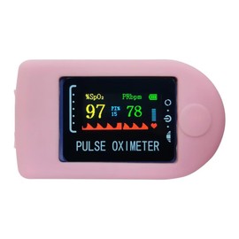 Pink Pulse Oximeter Fingertip Case,Oximeter Case Compact Portable Soft Comfortable Stable Reliable Effective Protective Cover For Home Outdoor Health Monitors，Pulse Oximeters