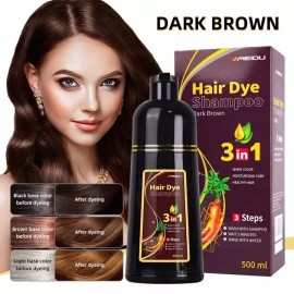 Dark Brown Hair Dye Shampoo (Bent Box) Hair Dye Shampoo 3 in 1 Hair Shampoo Instant Hair Dye Herbal Ingredients US Ship - Coffee