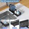 CHLORYARD Small Dish Drying Rack, Compact Sink Dish Drainer Plate