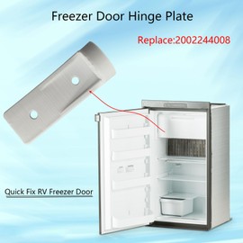 Dicsley 2 Pack Freezer Door Hinge Plate for Dometic 2002244008 Instamatic 330019, 2-Way and 3-Way Refrigerator Fridge freezers