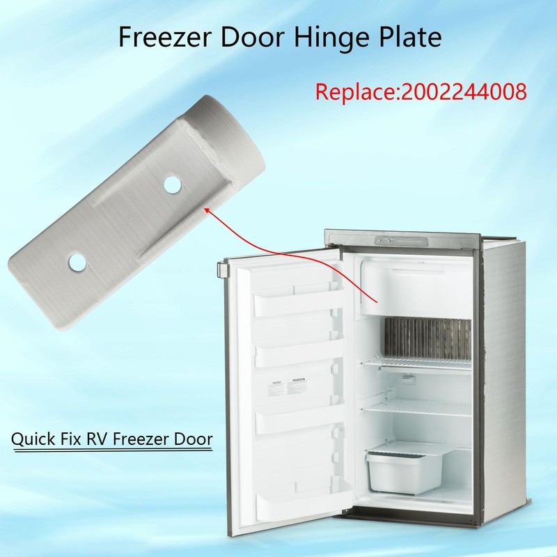 Dicsley 2 Pack Freezer Door Hinge Plate for Dometic 2002244008