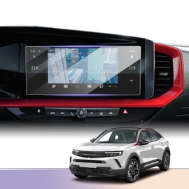 LUWU Kompatibel mit Opel Mokka B/Mokka-e/Astra L/Grandland 2022+ Auto Transparent Navigation Displayschutzfolie, 9H Schutzfolie Bildschirmfolie aus Update Tempered Glas Schutzfolie Zubehör 10 Zoll
