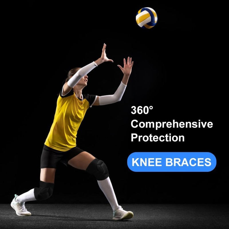 flintronic Volleyball Dance Knee Pads, Thick Sponge Work Knee Pads,