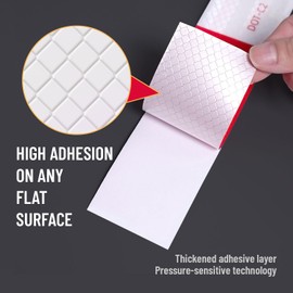 DAKIYVN Reflective Tape Outdoor Waterproof 2 Inch X 30 Feet Red White Conspicuity Strong Adhesive Reflector Tape Warning Safety Reflective Tape for Trailers, Trucks, Vehicles, Driveway, Boats, Signs