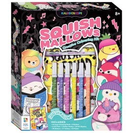 Super Squishmallows Colouring & Activity Kit - 64-Page Colouring Book with Markers, Stickers, Tattoo Sheet, and A3 Poster