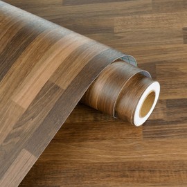 WESTICK Kitchen Butcher Block Countertop Contact Paper Waterproof Butcher Block Wood Peel and Stick Wallpaper Removable Brown Wood Contact Paper for Countertops Tables Desk Cabinets Walls 15.8" x 80"