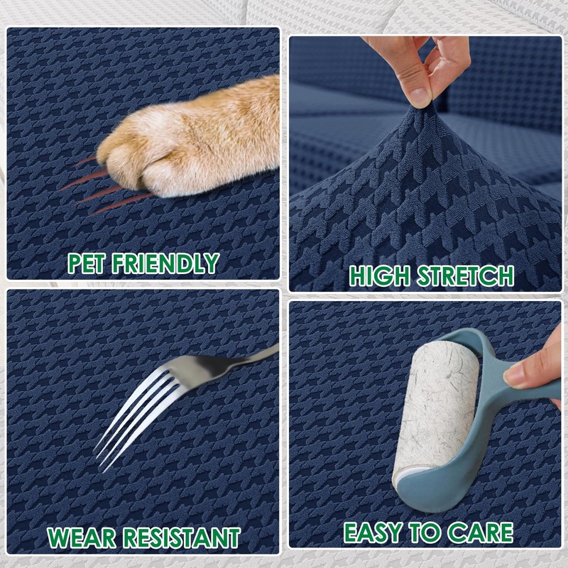 MAXIJIN Stretch Couch Cover Sofa Covers for 3 Cushion Couch
