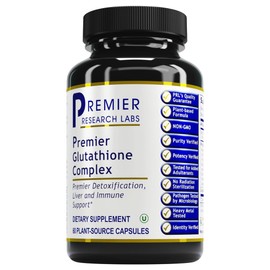 Premier Research Labs Premier Research Labs Glutathione Complex - Liver & Immune Health Support Supplement* - Glutathione Pill for Daily Immune Support & Natural Liver Cleanse* - 60 Vegetarian Capsules