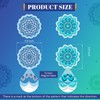 Relaxweex 2 Pairs Mandala Screen Door Magnets 6" Round Double