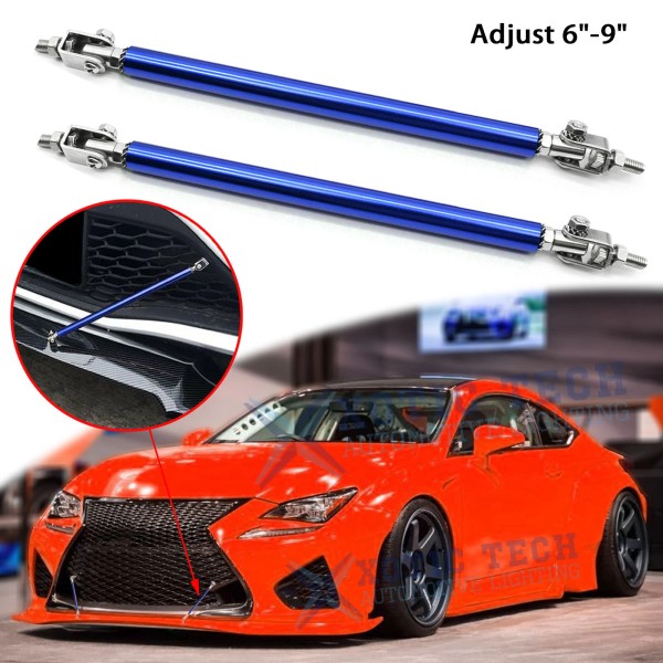Xotic Tech Adjust 6"-9" Blue Front Bumper Sport Rod Diffuser