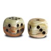 Serafino Genuine Himalayan Marble Onyx Dice 2 '' Decorative Ornament