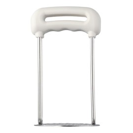 Stainless Steel Potato Masher, Heavy Duty Potato Press with Easy Grip Handle, Easy Clean Durable Potato Smasher for Cooking, Vegetable Fruits Tools for Kitchen(White)