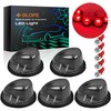 GLOFE Roof Running Cab Marker Light Smoked Cover Lens/Base Compatible