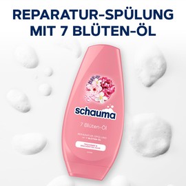 Schauma Schwarzkopf Repair Conditioner 7 Flower Oil (3 x 250 ml), Hair Conditioner for Dry and Exhausted Hair, Conditioner Gives Radiant Shine without Weigh Down