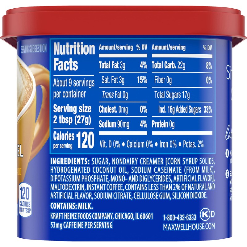 Maxwell House International Vanilla Caramel Latte Mix, 8.7 Oz (Pack