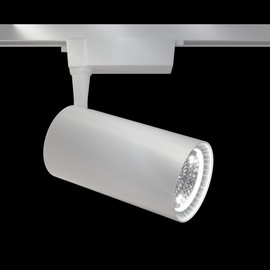 Maytoni Vuoro LED Spotlight for Rail Systems, 1-Phase Track Lighting, White, 355 Degree Adjustable, Made of Aluminium, 3000K, 3200lm, 40W for Living Room, Bedroom, Kitchen, Hallway