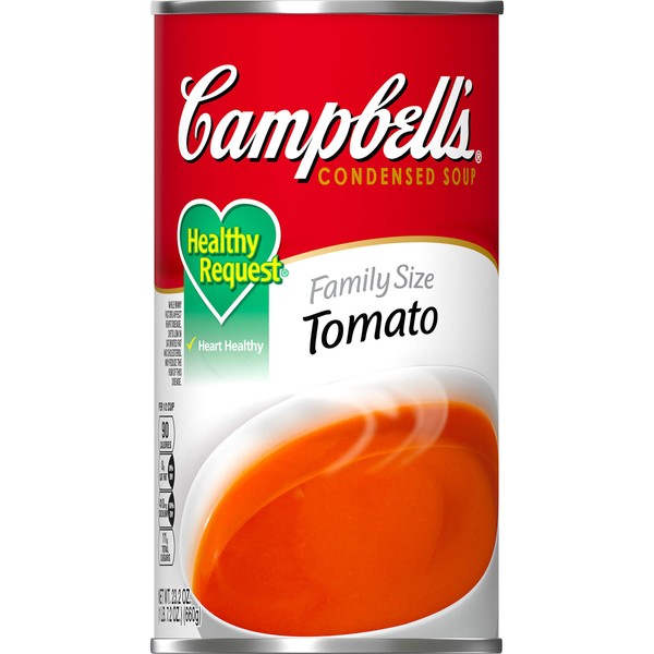 Campbell's Condensed Healthy Request Family Size Tomato Soup, 23.2 oz. Can