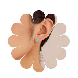 Inilbran Boho Turtle Earrings Gold Sea Turtle Stud Earrings Vintage Acrylic Turtle Earrings Minimalist Turtle Beach Earrings Jewellery for Women and Girls, Zinc, No Gemstone