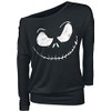 The Nightmare Before Christmas Jack Skellington Face Women's Long-Sleeved Shirt