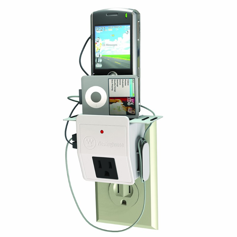 Westinghouse T91001 Outlet Valet Portable Charging Station with 1 Grounded