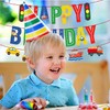 Transportation Happy Birthday Banners Car Bus Train Plane Ship Helicopter