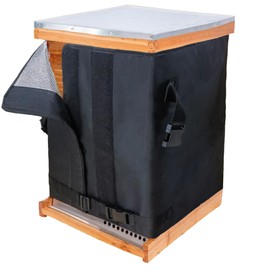 MLNSUNNY Bee Hive Wrap for Winter - Beekeeping Supplies: Dual Adhesive Strip & Strap Fix,for 8 & 10 Frame Hives,3 Layers 600D Oxford Cloth Bee Box Protective Cover,Waterproof,Windproof,Coldproof