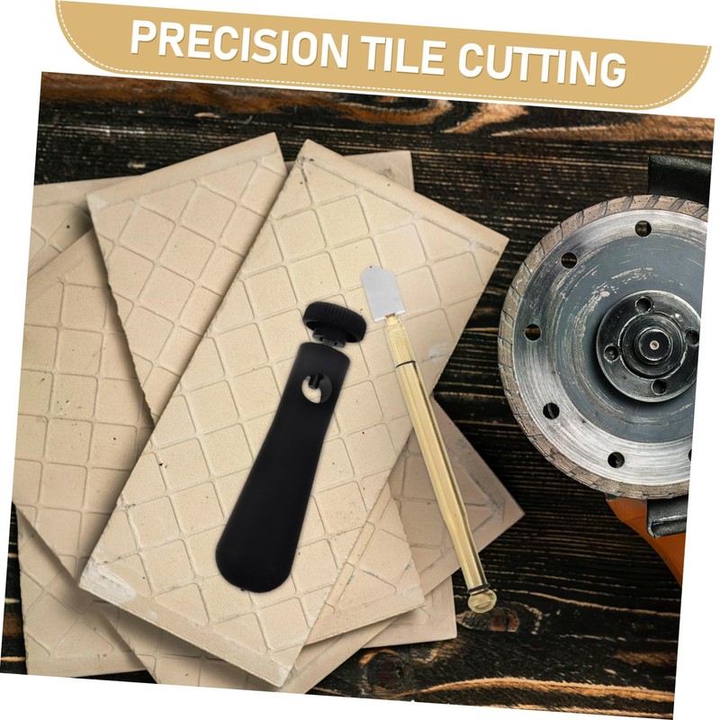 TEHAUX Glass Scorer Power Handle Oil Feed Roller for Mosaic