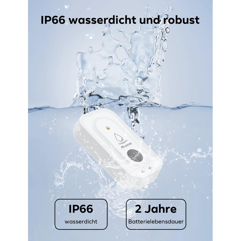 Maxcio Water Detector WLAN Kit, Intelligent Water Sensor for Basement,