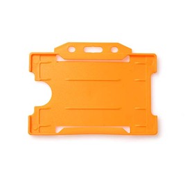 ALG ID Cards - Single Identity Card Pass Badge Holder (Orange)