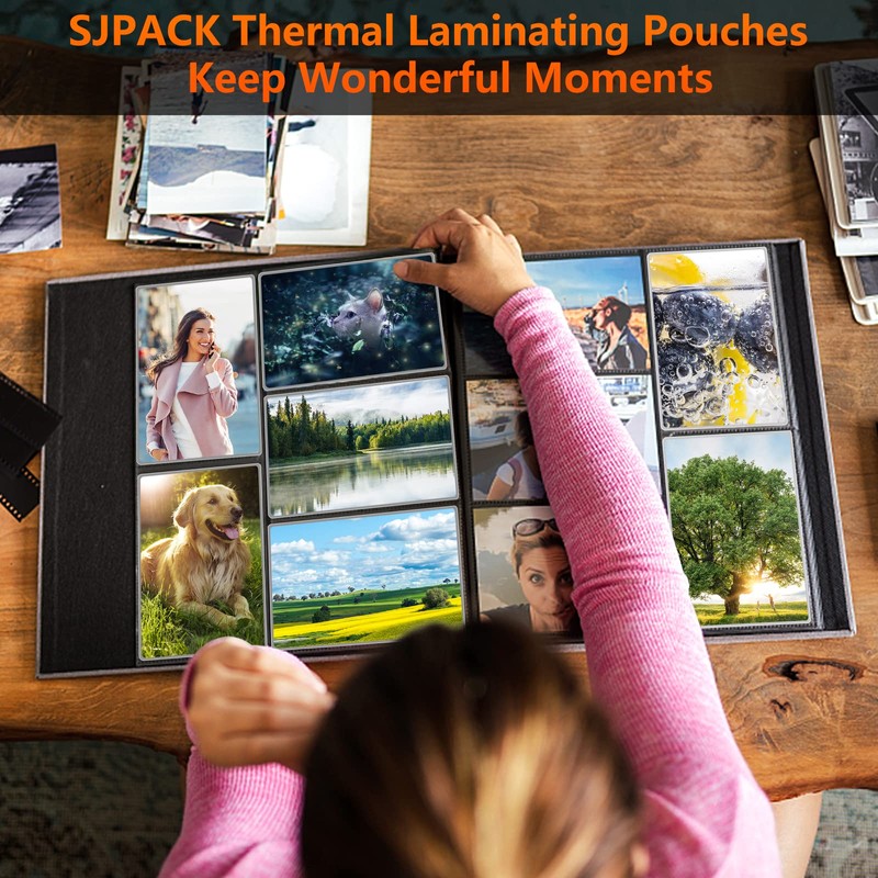 SJPACK Thermal Laminating Pouches, 9 x 11.5 Inches Laminating Sheets,