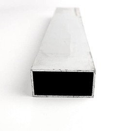 6061 Aluminum Rectangular Tubing, Unpolished (Mill) Finish, Extruded, T6 Temper, AMS-QQ-A 200/8, ASTM B-221, 1.5" Height, 3" Width, 0.125" Wall Thickness, 48" Length, OnlineMetals