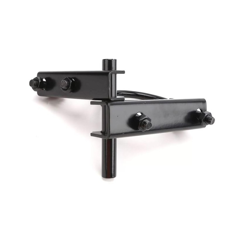 Industrial Chain Link 4" Black Pressed Steel Offset Gate Hinge