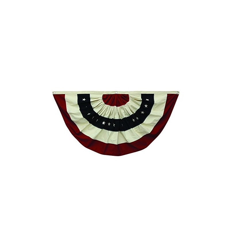 Creative Co-Op Fabric Flag Wall Décor in Half Circle Design