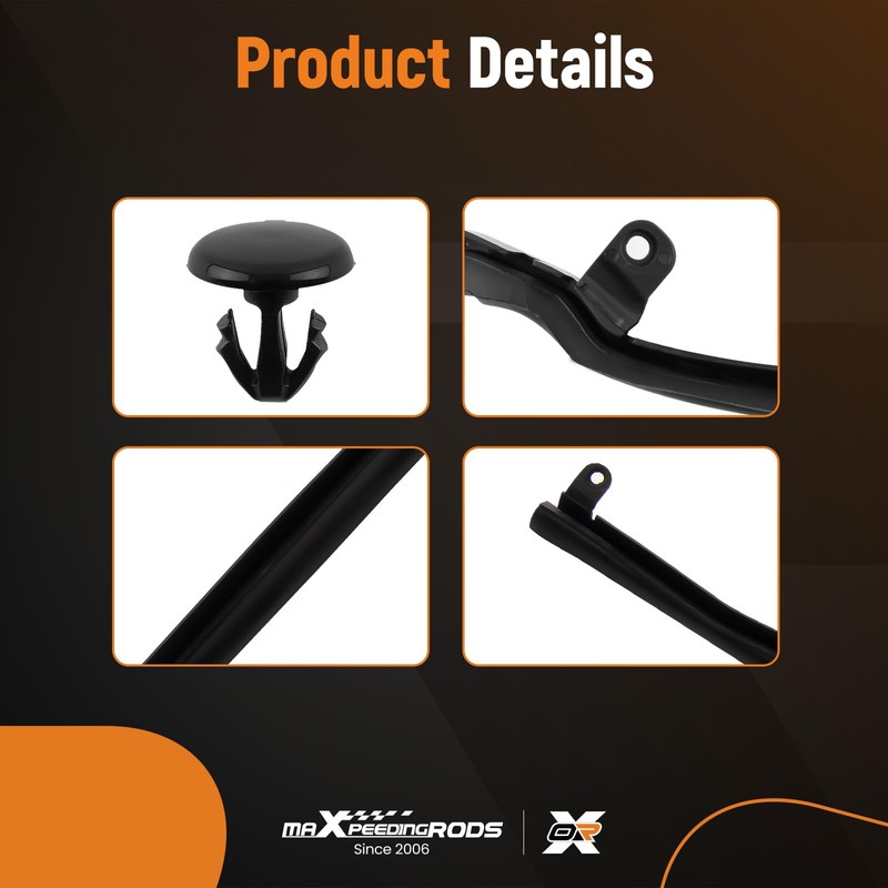 maXpeedingrods 2pcs Rear Door Weatherstrip Seal Left & Right for