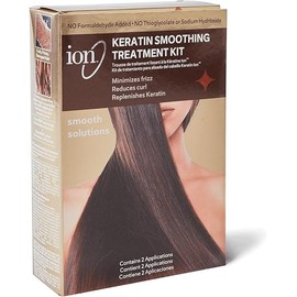 ion Keratin Smoothing Treatment Kit, Formaldehyde Free Treatment, Deeply Nourishes Hair, Great for All Hair Types
