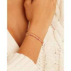 Power Gemstone Brooks Bracelet Rose Quartz - Love