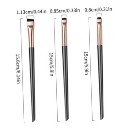 Baluue 1set Fine Angled Eyeliner Brushes Elegant Design for Professional and Home Use Precise Application for Eyeliner Brow and Concealer