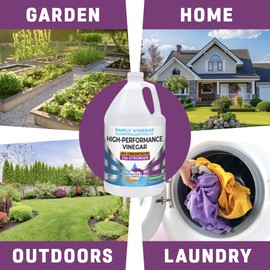 Industrial Strength 49% Vinegar – High-Performance Concentrated Cleaner for Home, Garden, Driveways & More – Biodegradable & Bleach-Free (Not for Food Use) - 1 Gallon (128 oz)